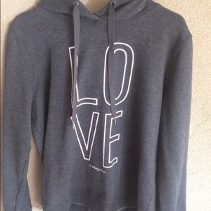 Gray pink has love on it